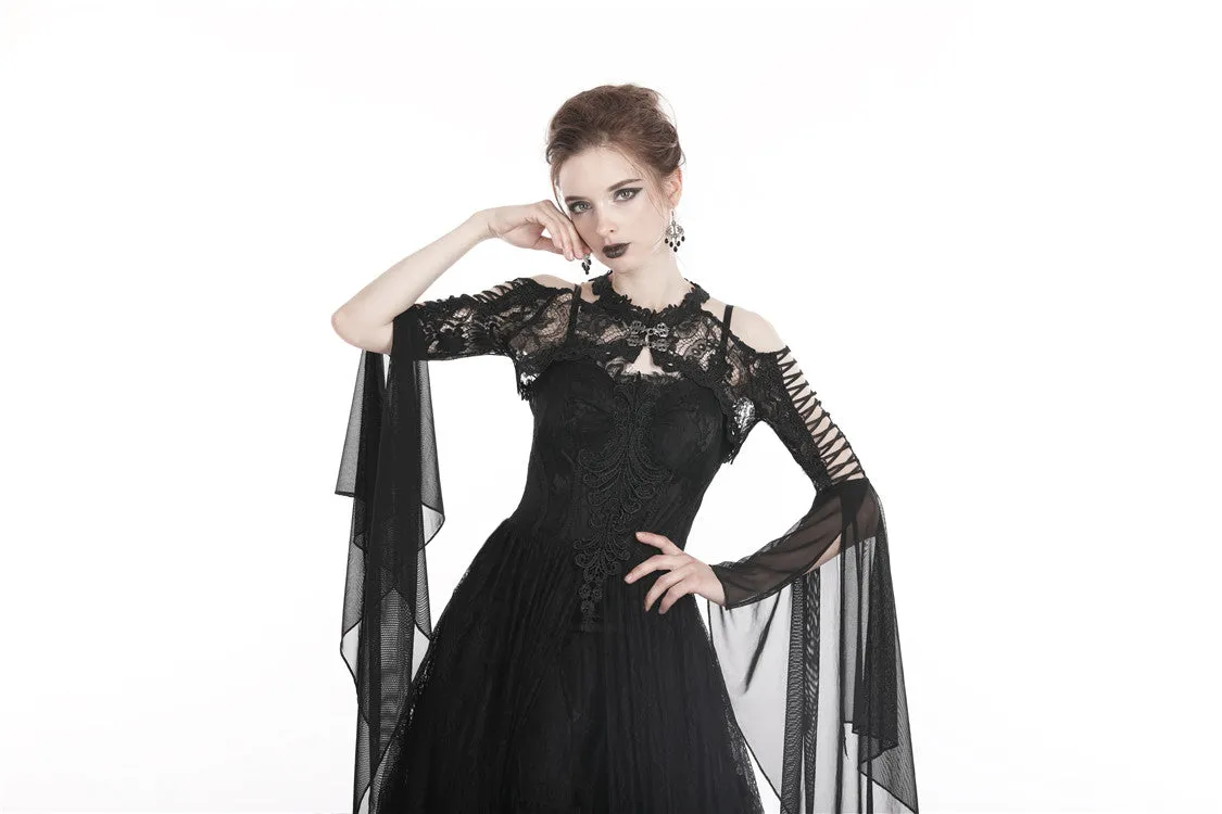 Gothic lace cape with sexy hollow BW059