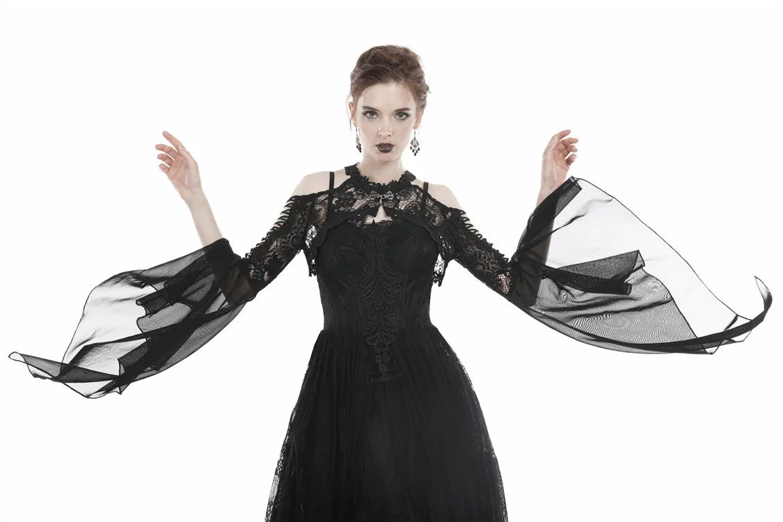 Gothic lace cape with sexy hollow BW059