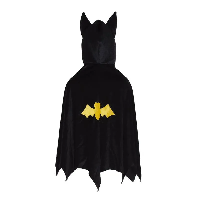 Great Pretenders Hooded Bat Cape Black