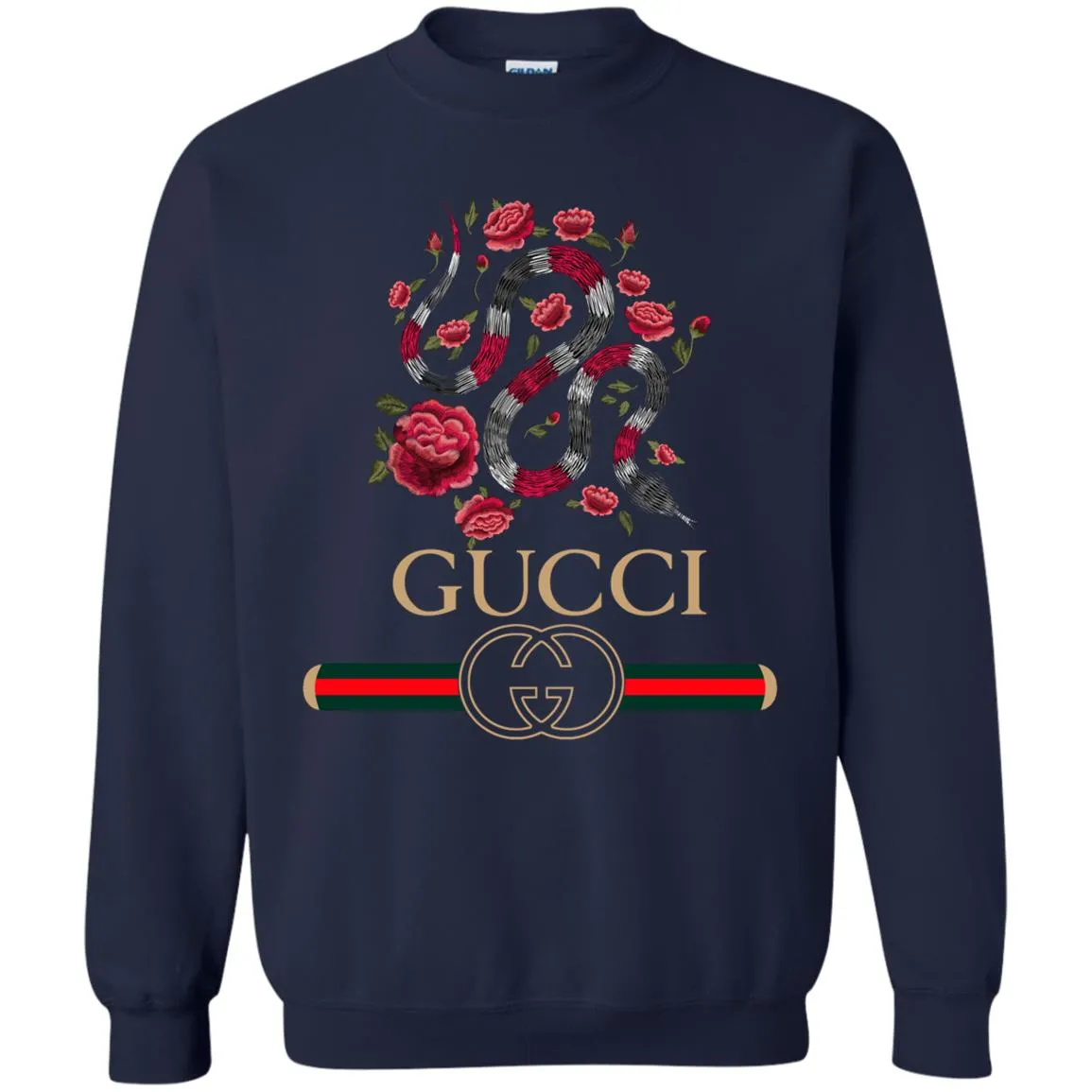 Gucci Logo Snake T-shirt Crewneck Pullover Sweatshirt
