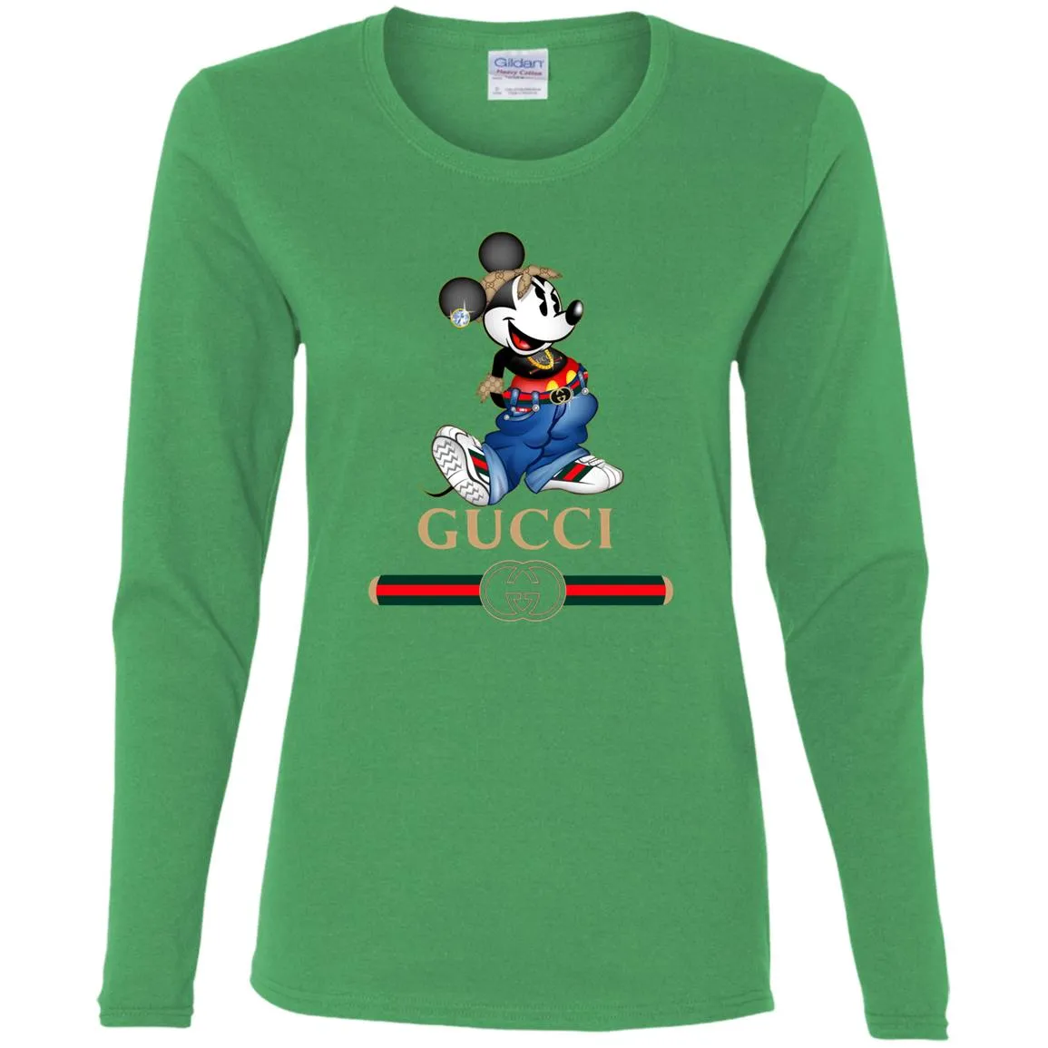 Gucci T-shirt Mouse Mickey Cartoon T-shirt Women Long Sleeve Shirt