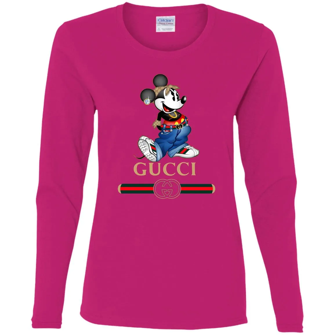 Gucci T-shirt Mouse Mickey Cartoon T-shirt Women Long Sleeve Shirt