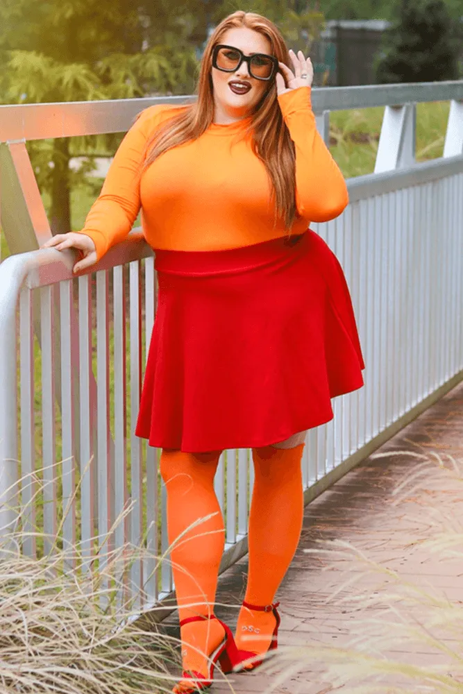 Hanna Nikole Women Plus Size Casual Mini Skater Skirt Elastic Lining High Waist Basic Flared Skorts Pleated with Pocket