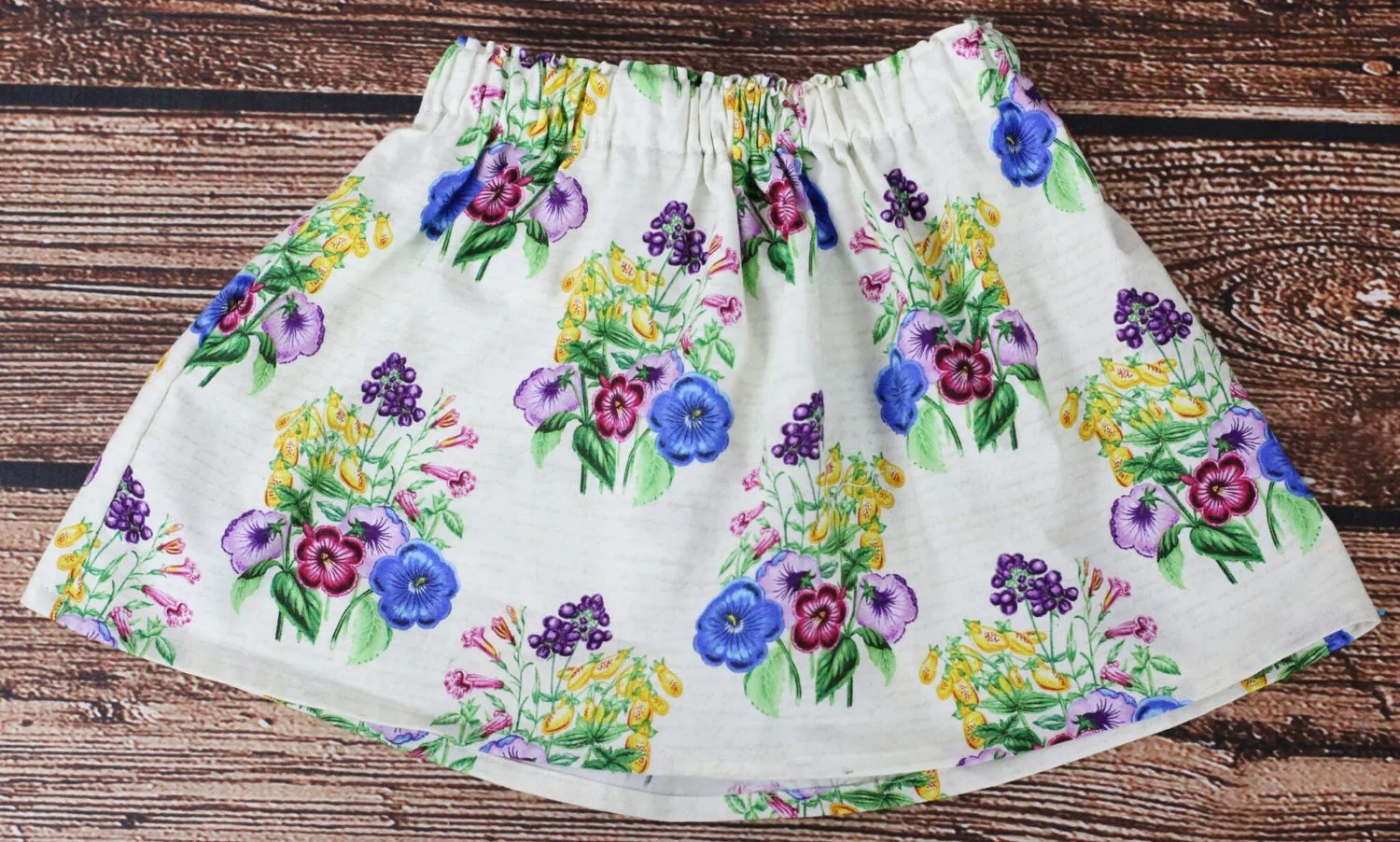 Ivory Floral Skirt