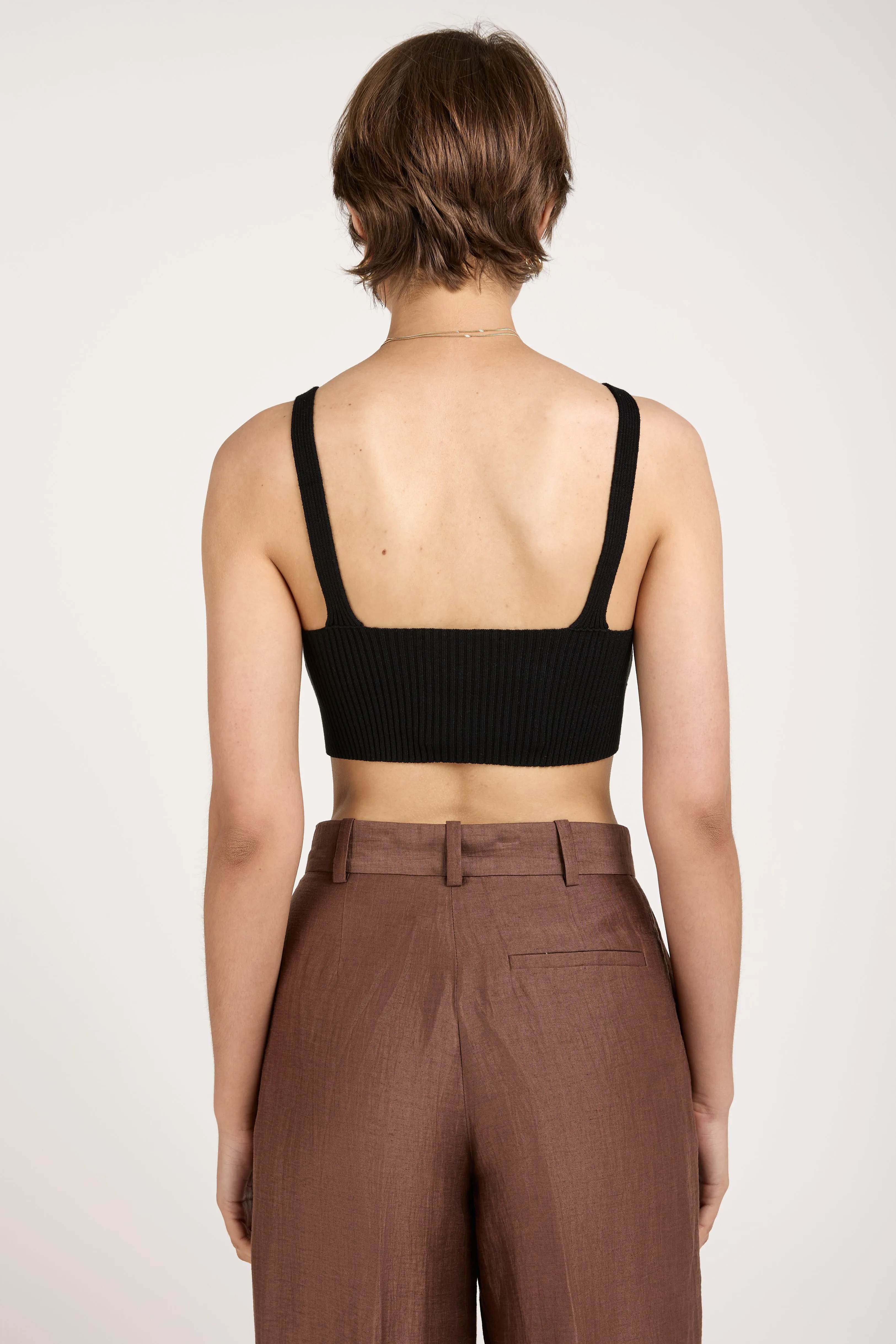Joan Bralette Top in Black