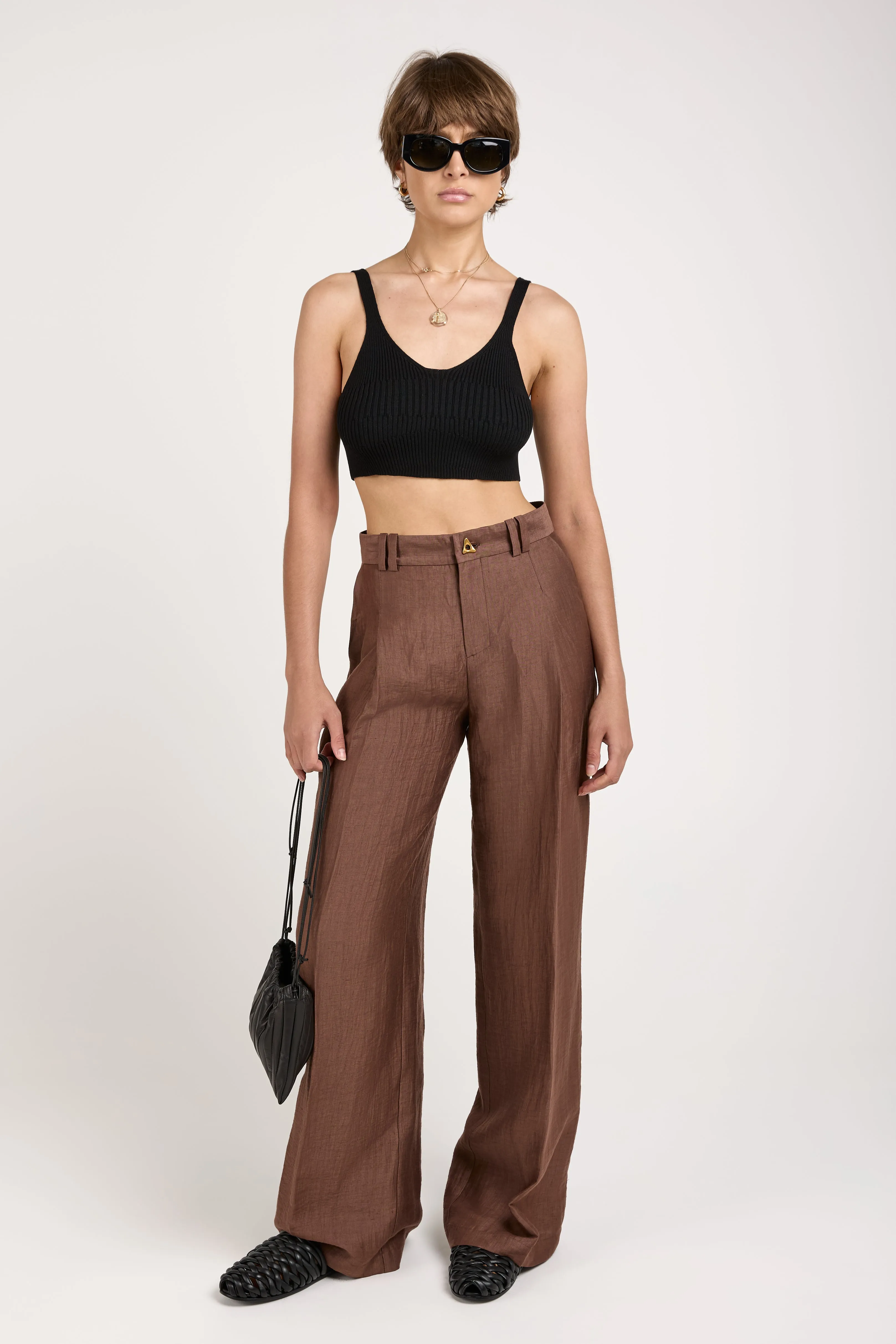 Joan Bralette Top in Black