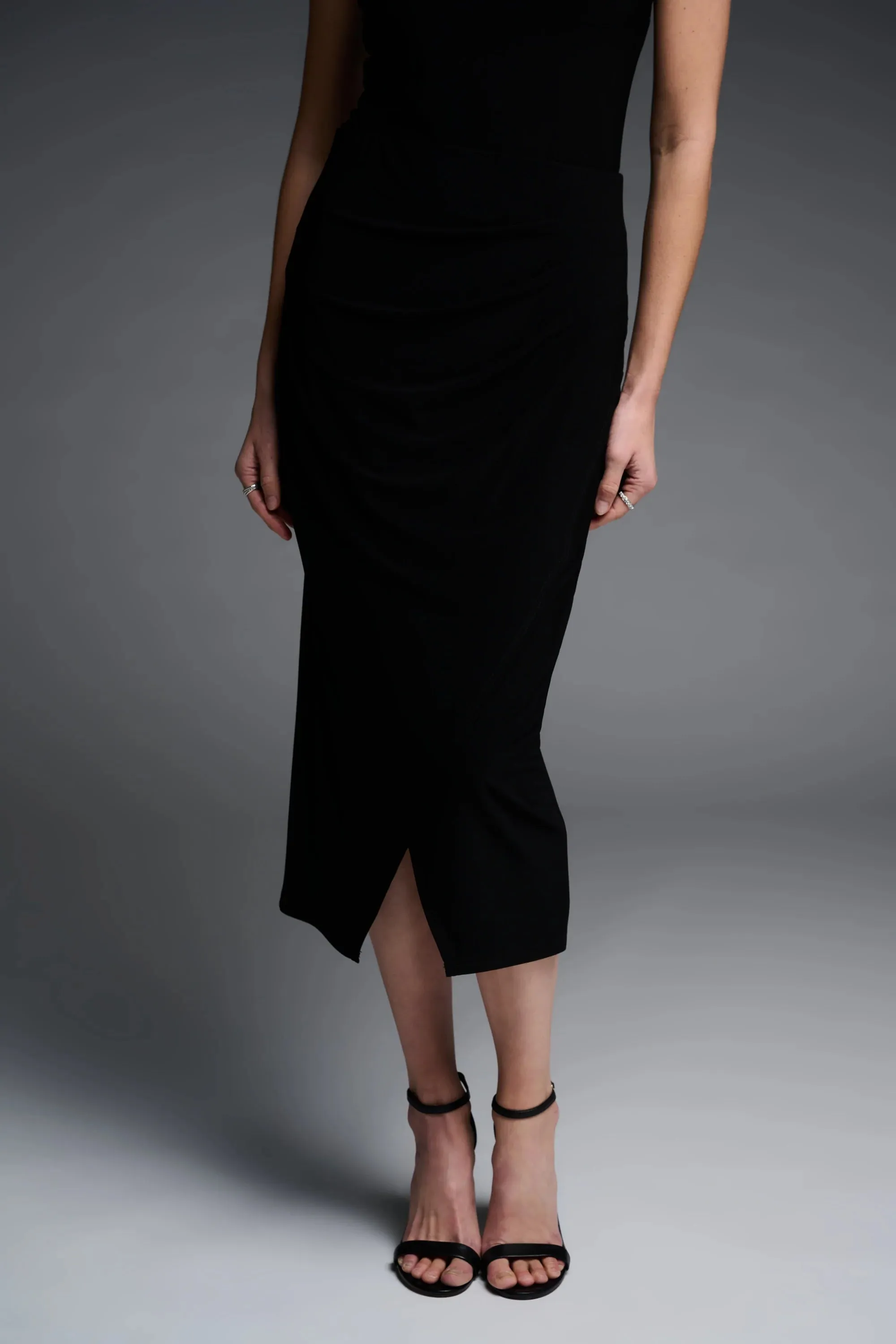 JOSEPH RIBKOFF 223758 Faux Wrap Skirt