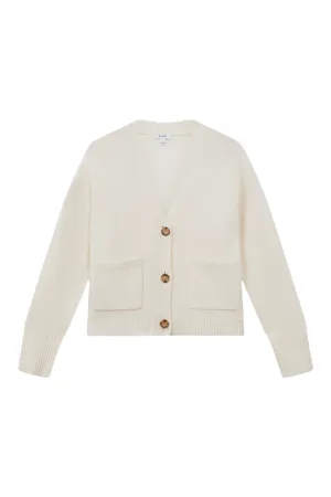 Juni Relaxed Wool-Cashmere Cardigan