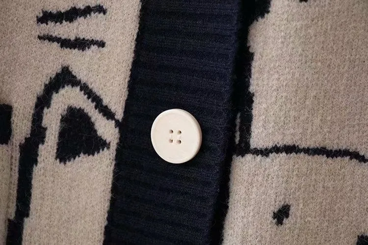 Kawaii Cat Cute Knit Cardigan