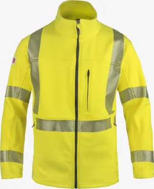 LAKELAND - Zip front jacket. Dual Certified, NFPA 70E, 2112 certified, Hi-Vis yellow 2" seg trim