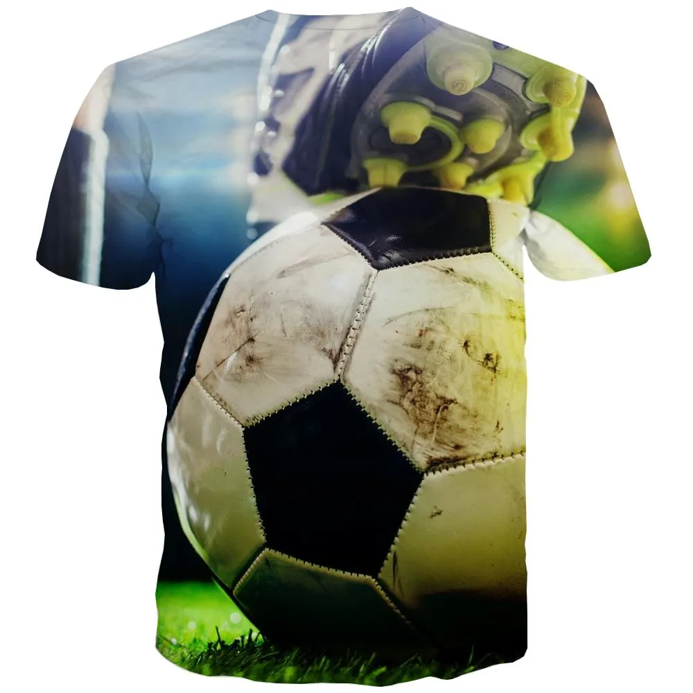 Lawn T-shirt Men Football Tshirt Anime Athletics Tshirts Cool Stadium Tshirt Printed