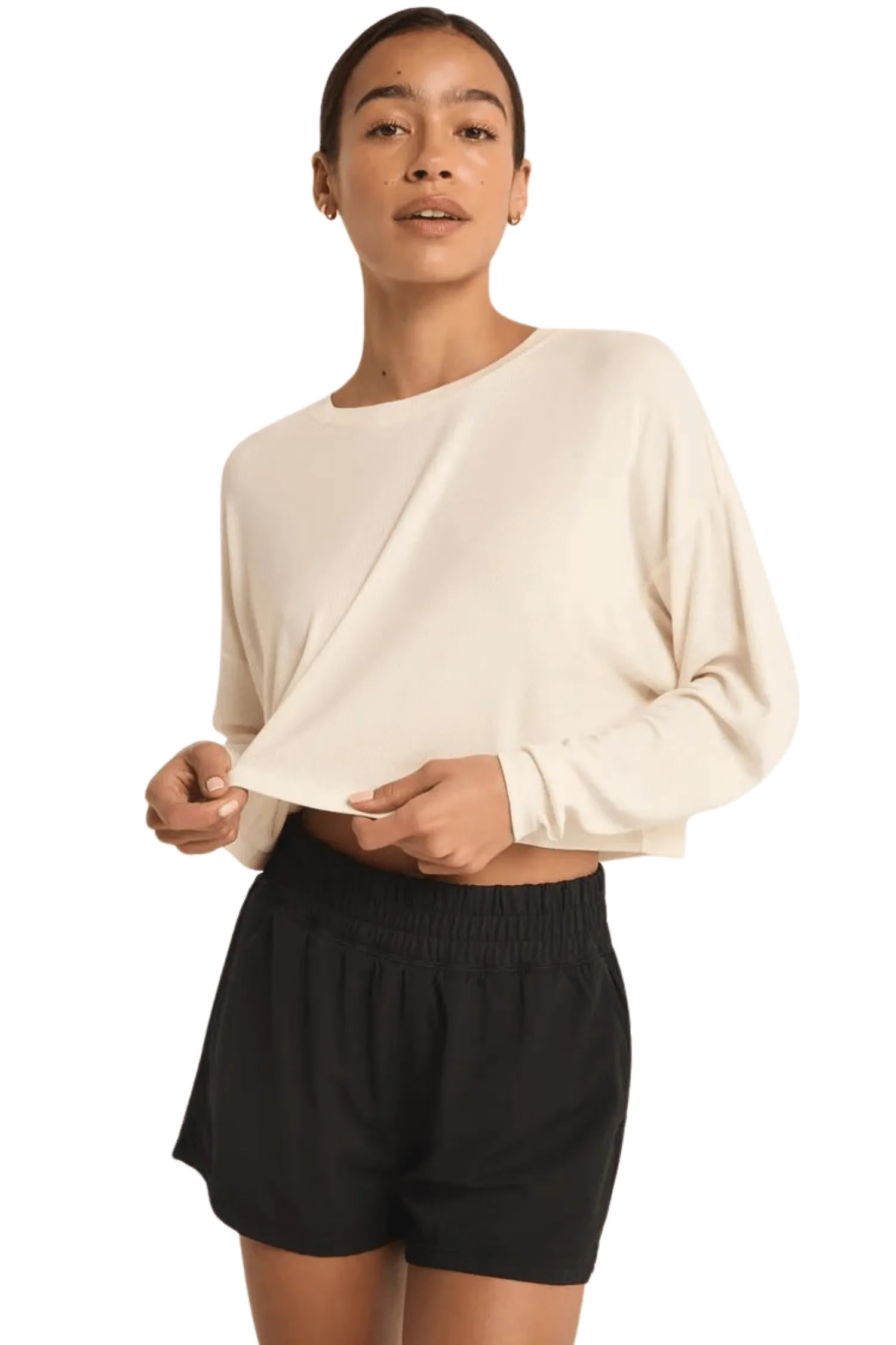 Layer On Rib LS Top
