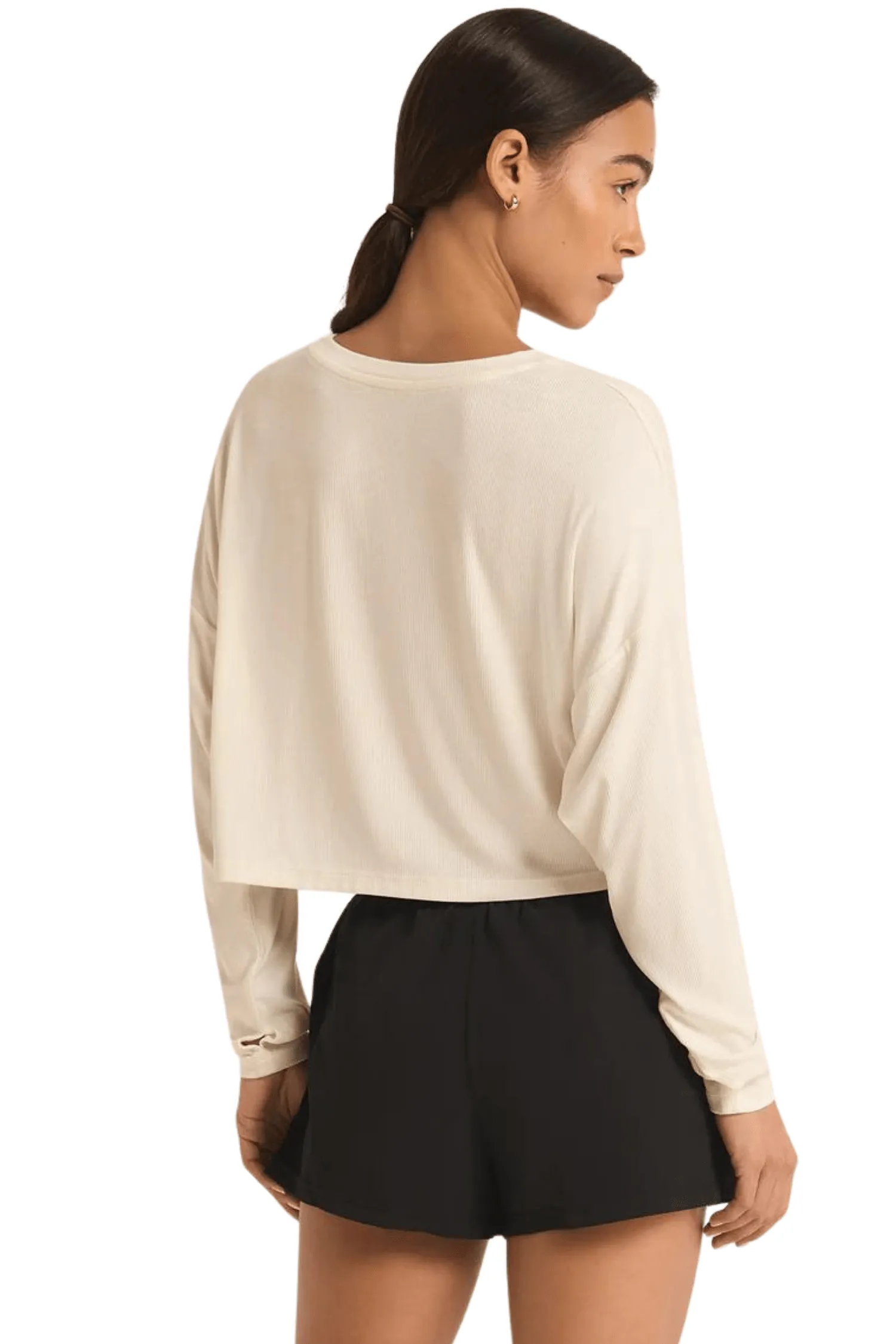 Layer On Rib LS Top