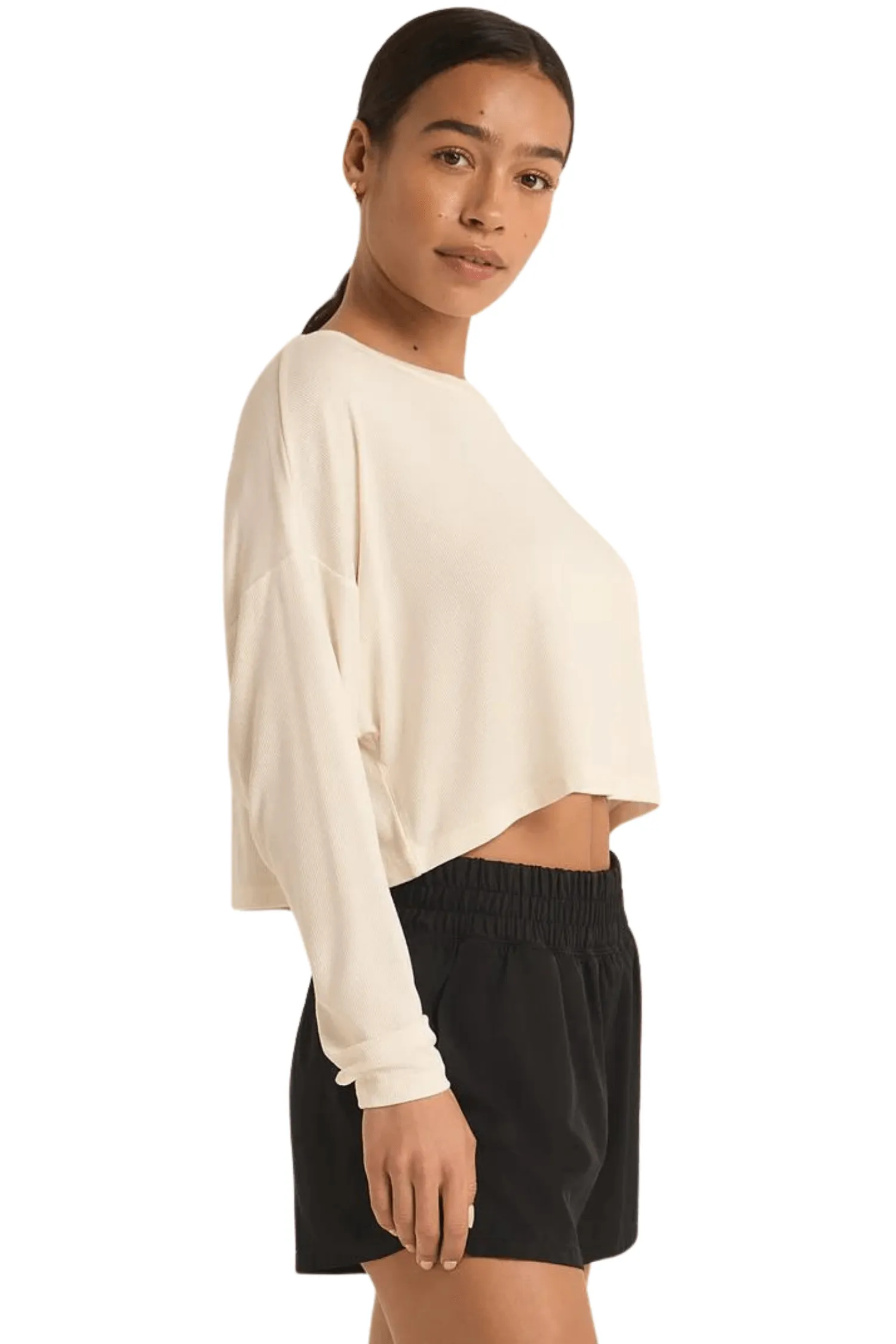 Layer On Rib LS Top