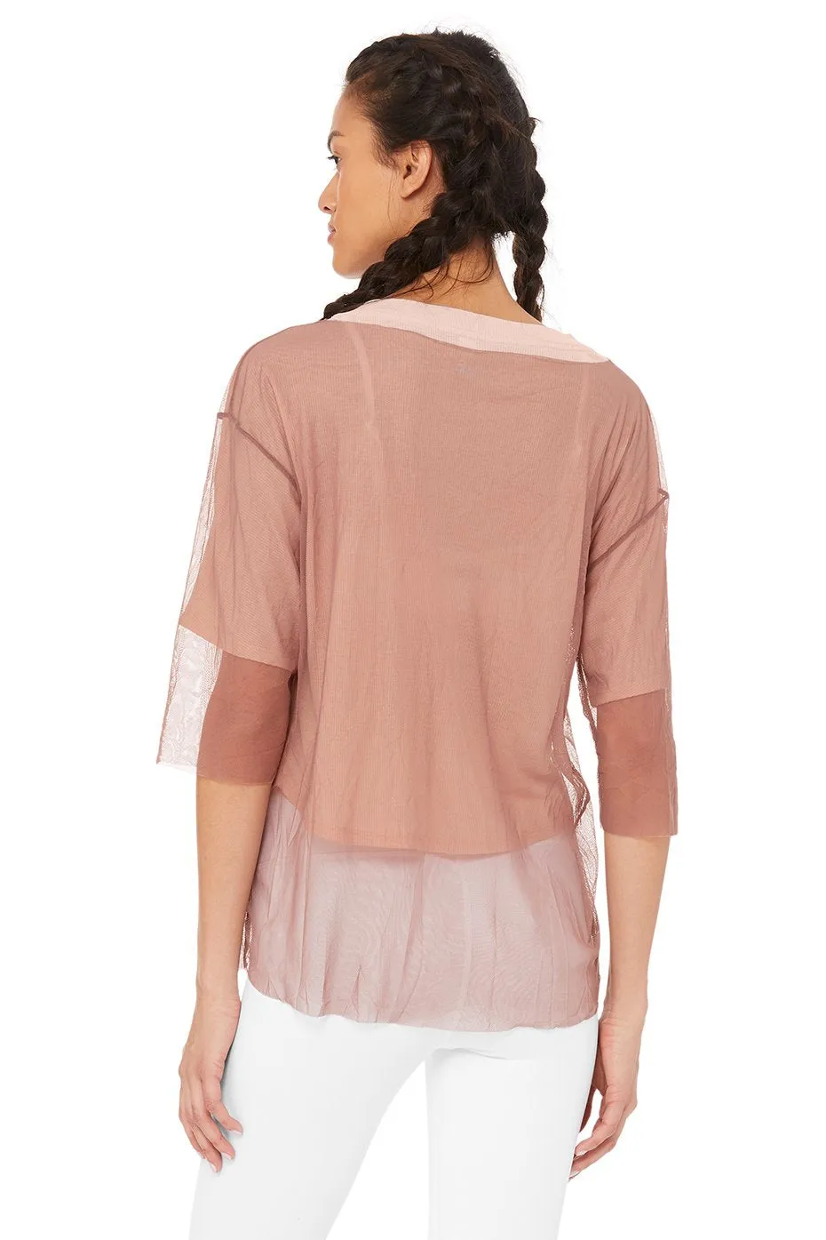 Layer-Up Short Sleeve Top - Smoky Quartz/Nectar