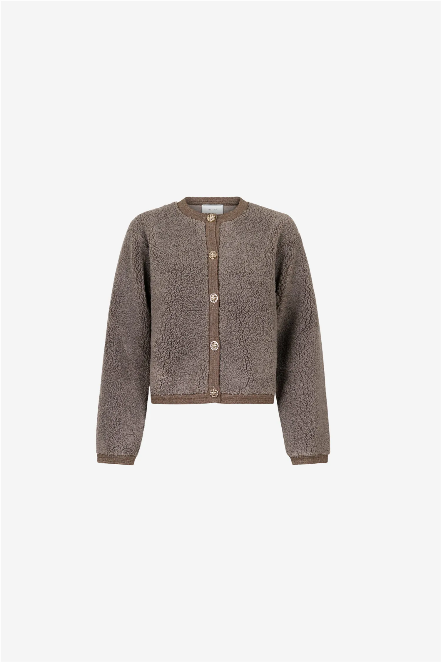 Limo Fluffy Knit Cardigan Iron