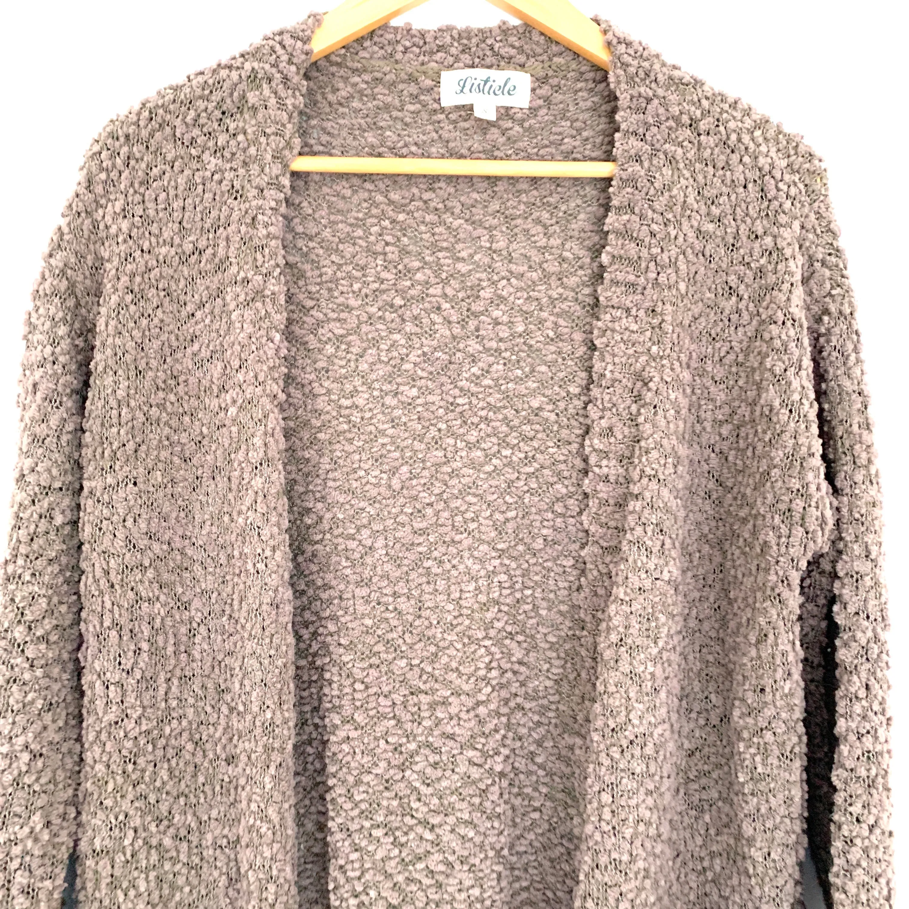 Listicle Open Front Cardigan- Size S