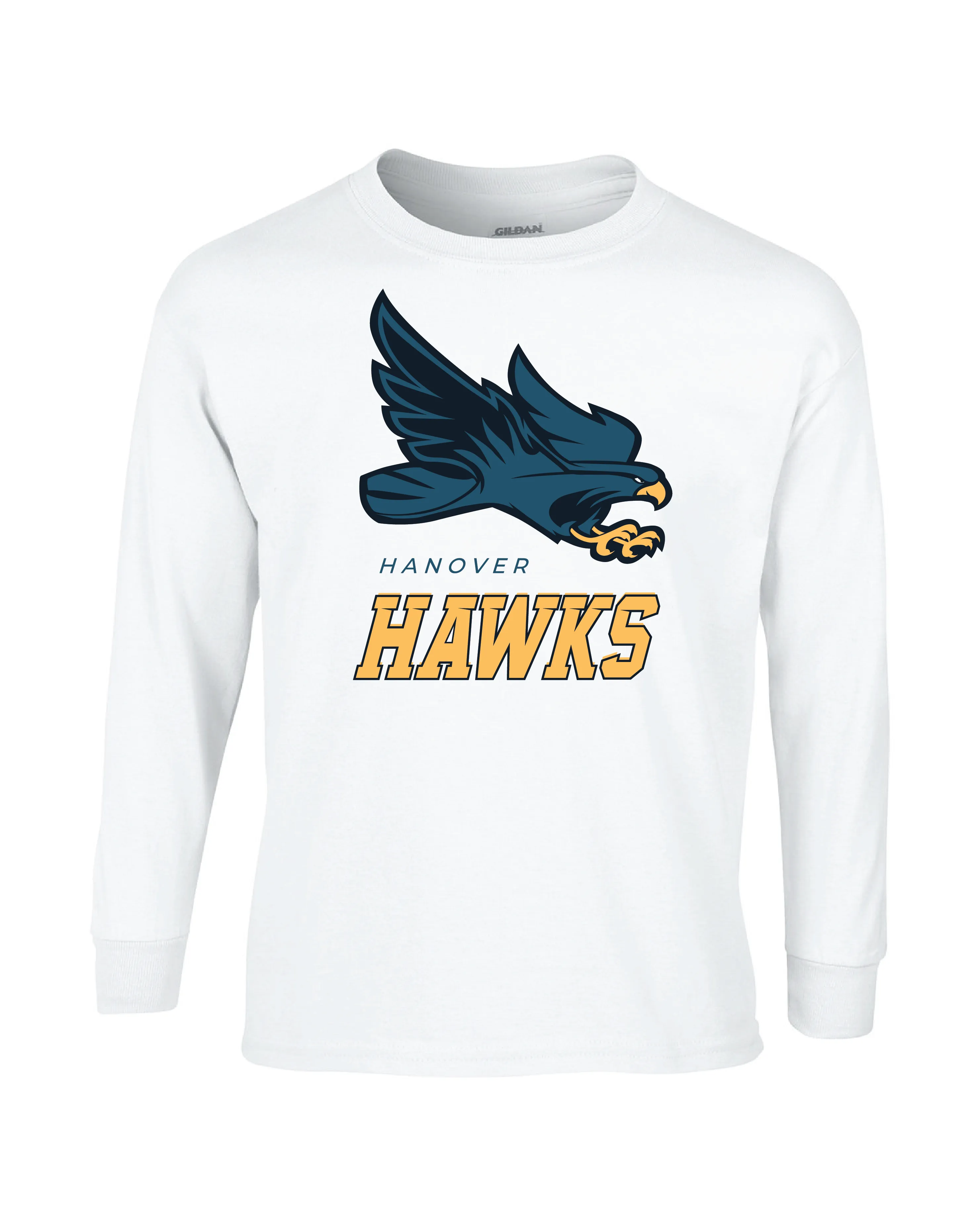 Long-Sleeve - Cotton - White - Adult/Youth