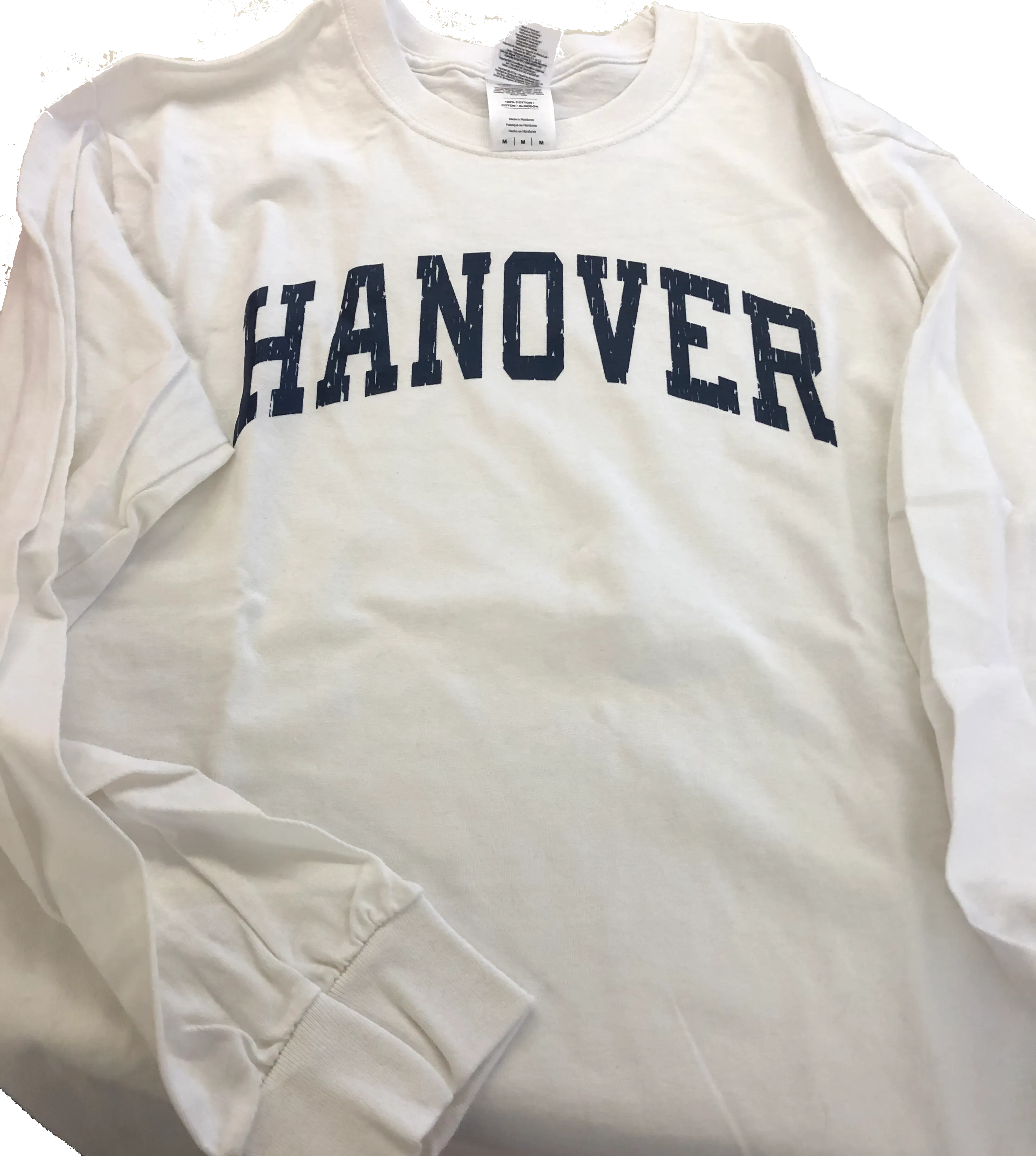 Long-Sleeve - Cotton - White - Adult/Youth