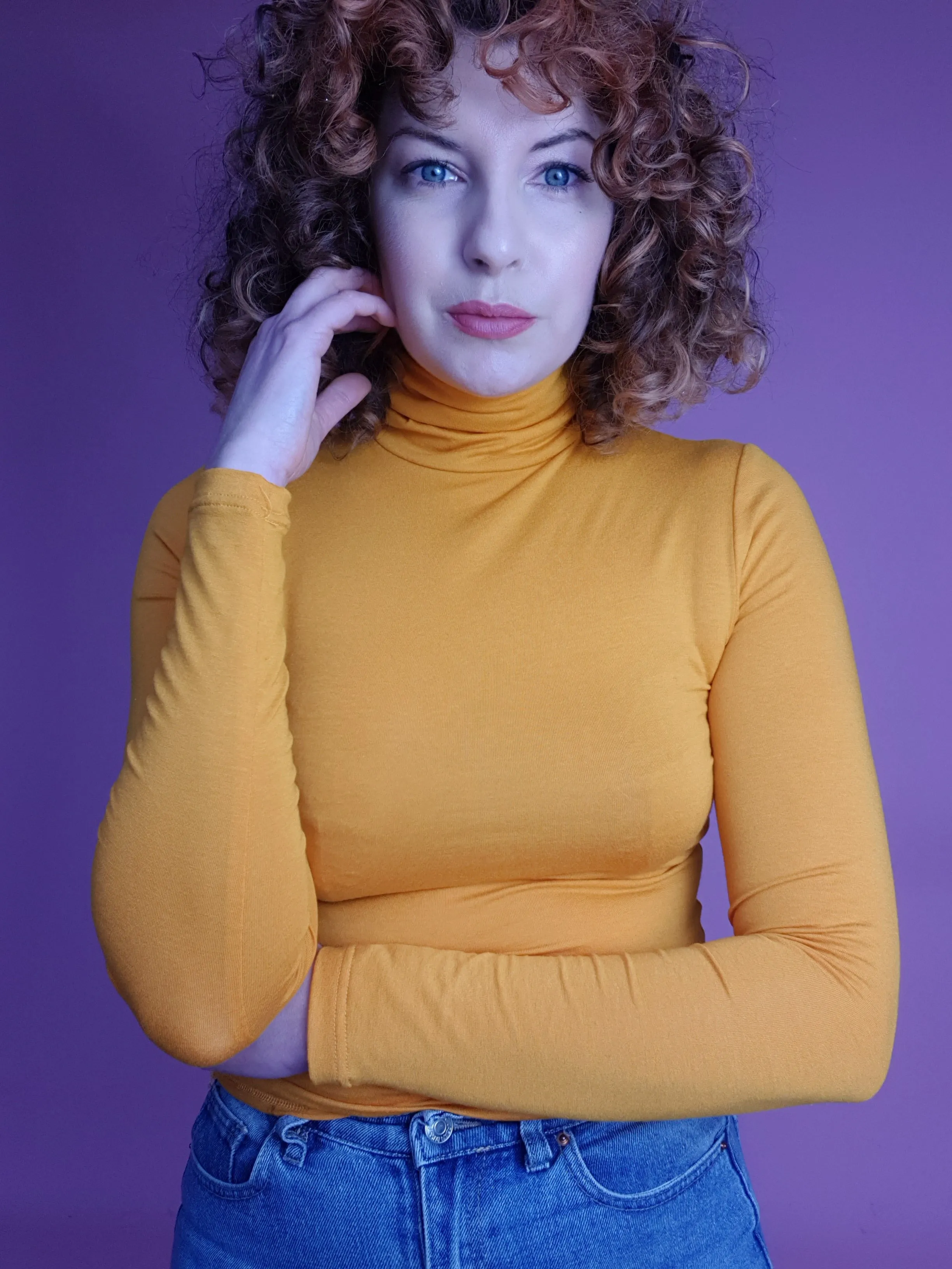 Long Sleeved Turtleneck Marigold