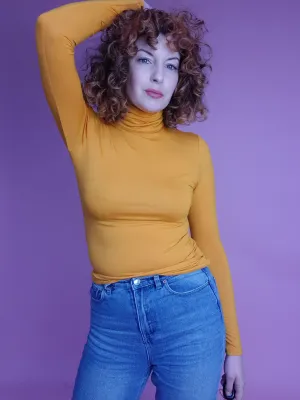 Long Sleeved Turtleneck Marigold