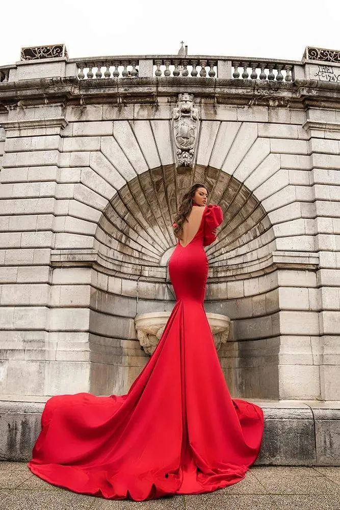 Luxe Evening Dress Red