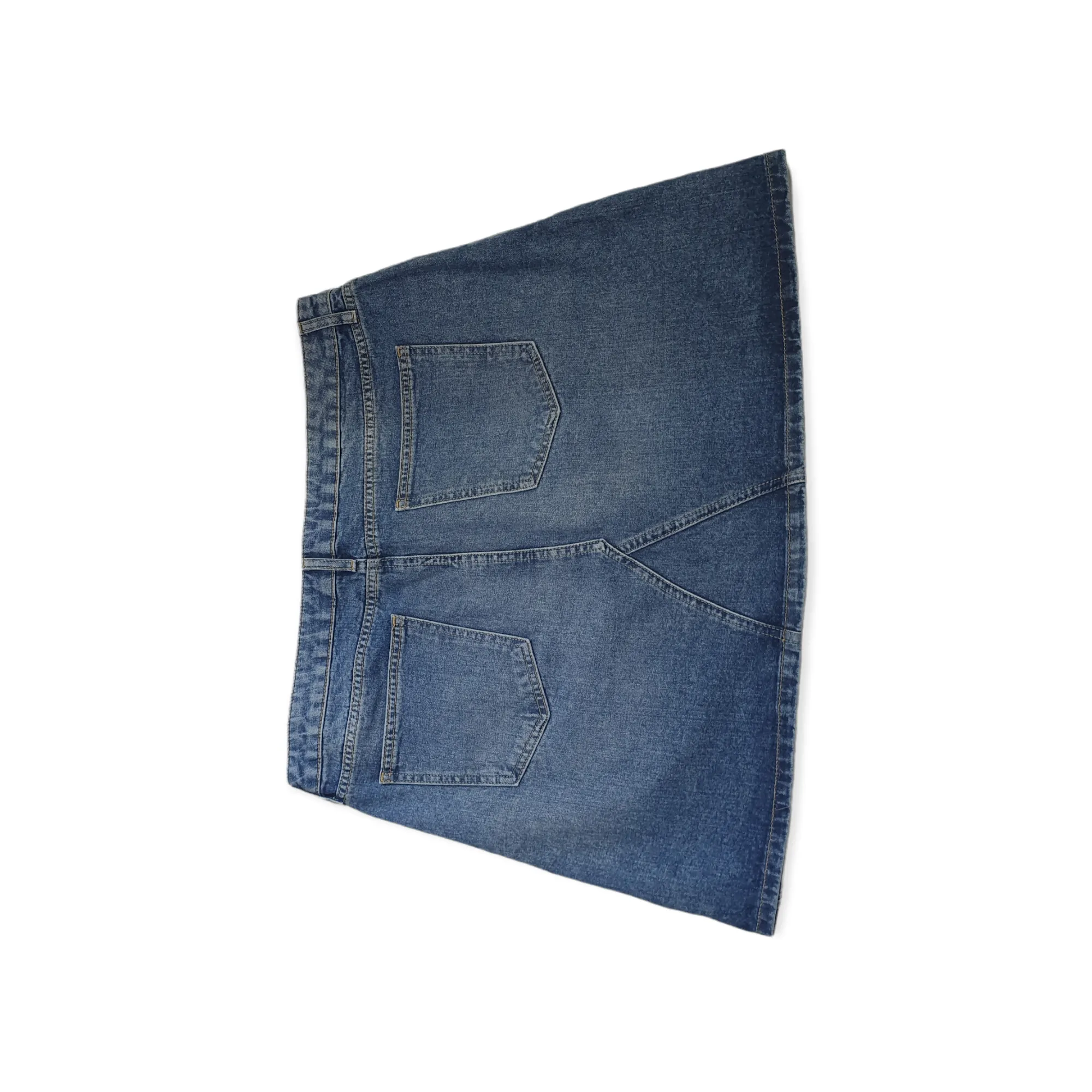 M&S Collection Light Denim Mini Skirt UK18 W38