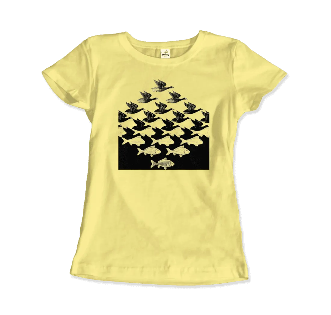 MC Escher Sky and Water I Art T-Shirt by Art-O-Rama Shop