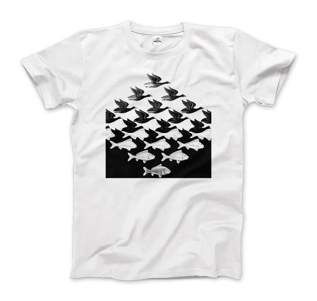 MC Escher Sky and Water I Art T-Shirt by Art-O-Rama Shop