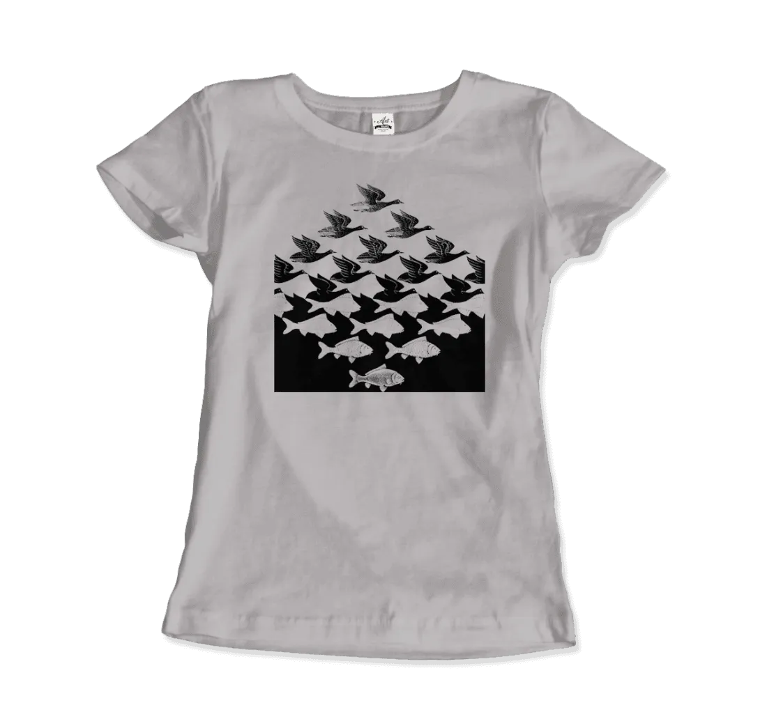 MC Escher Sky and Water I Art T-Shirt by Art-O-Rama Shop