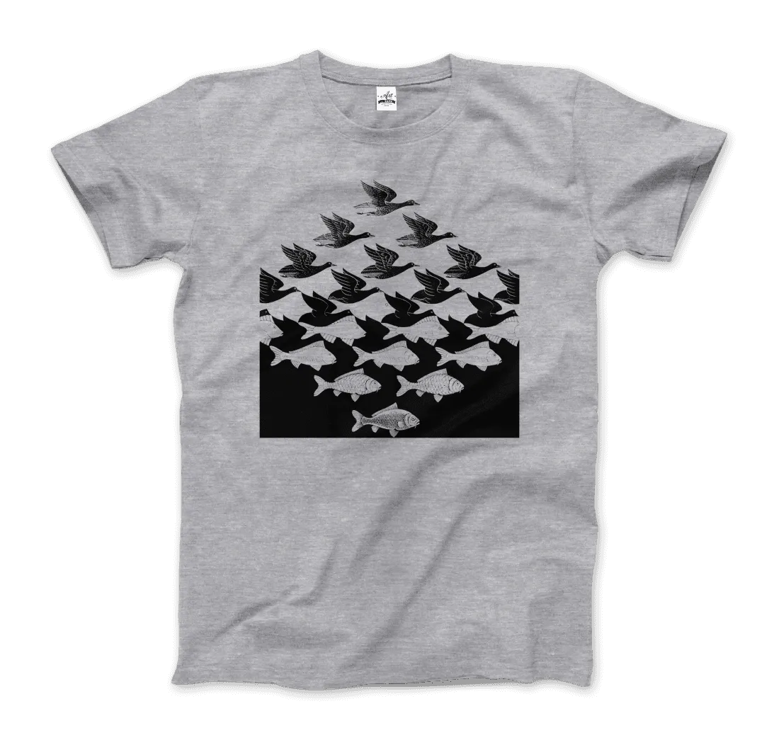 MC Escher Sky and Water I Art T-Shirt by Art-O-Rama Shop