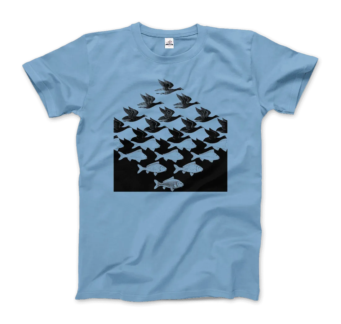MC Escher Sky and Water I Art T-Shirt by Art-O-Rama Shop