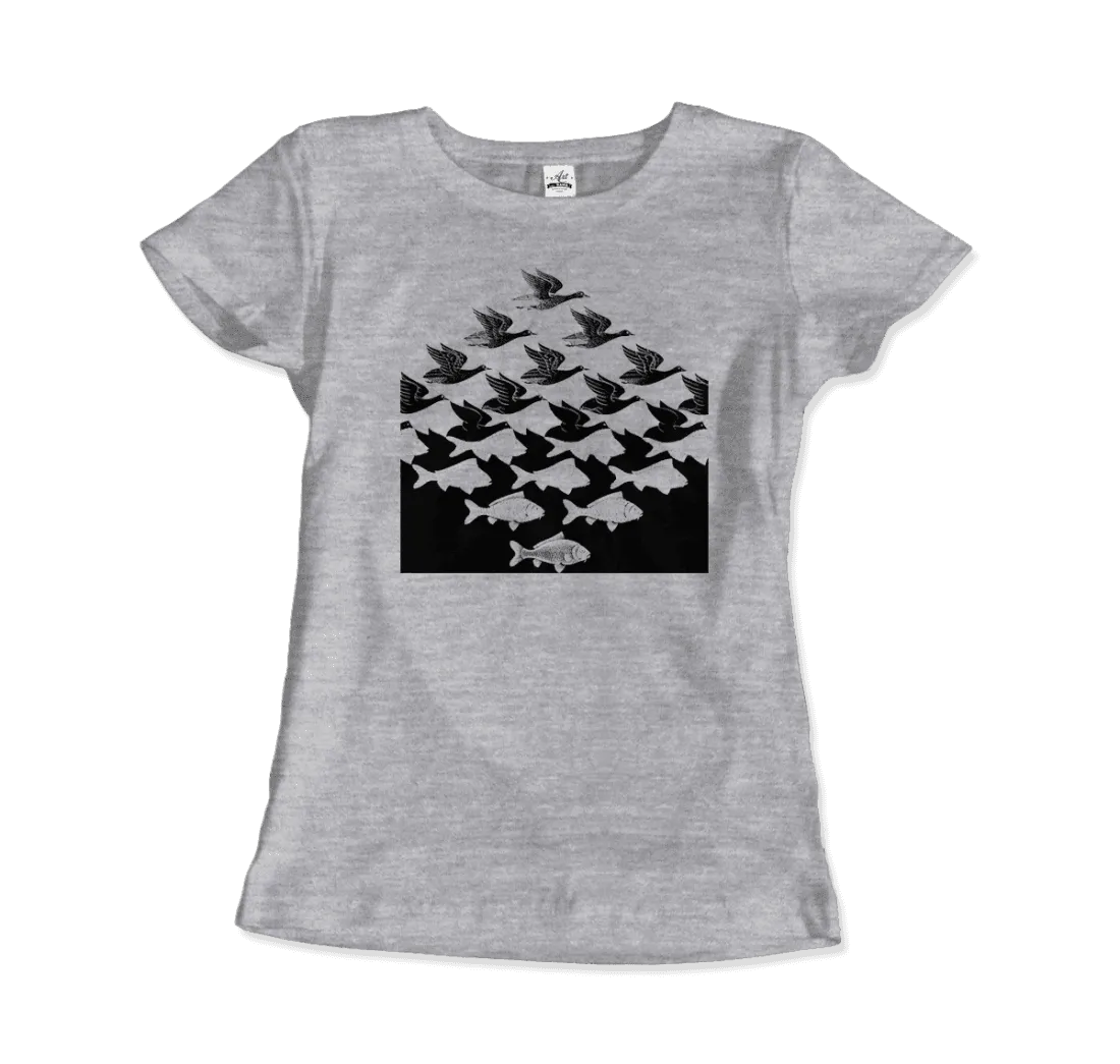 MC Escher Sky and Water I Art T-Shirt by Art-O-Rama Shop