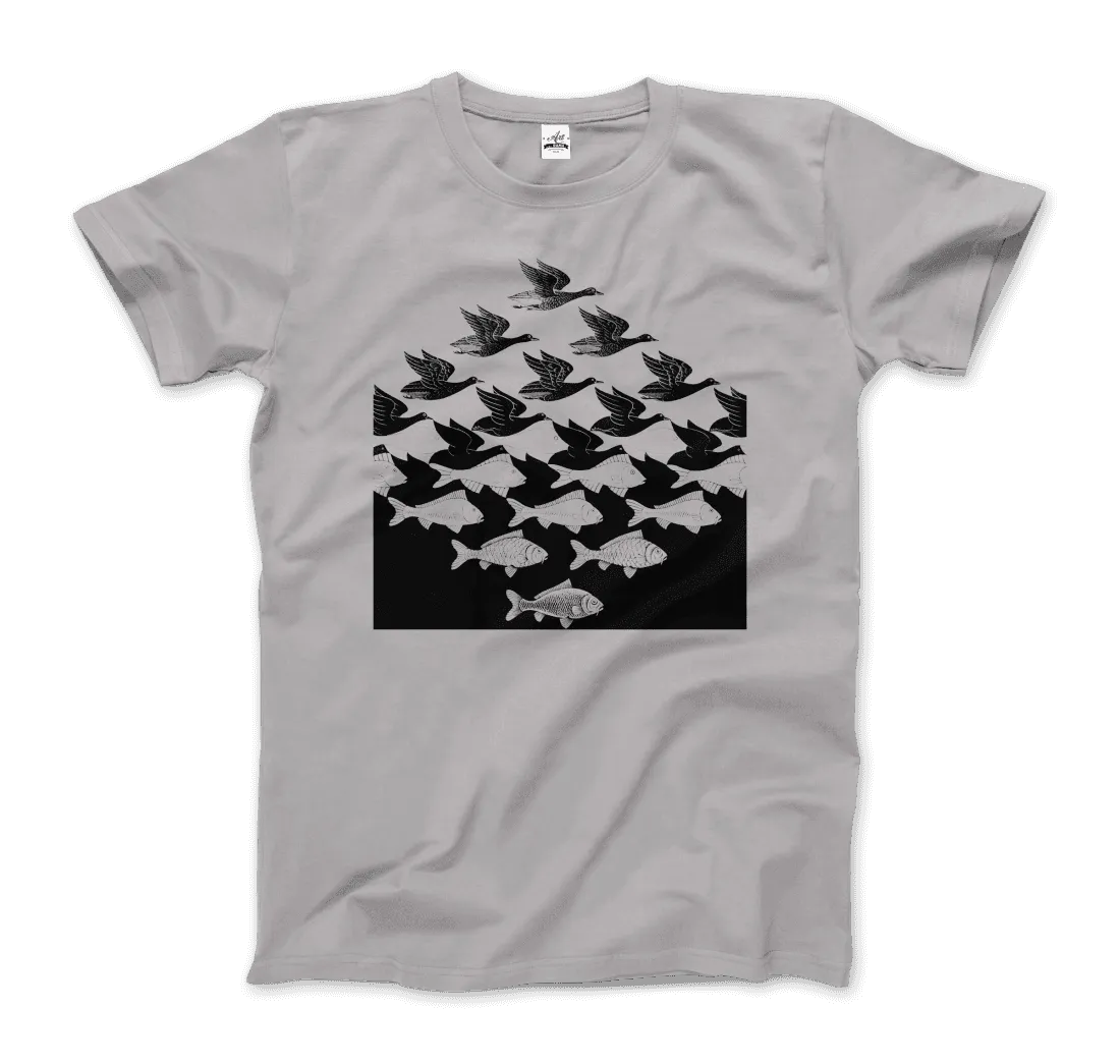 MC Escher Sky and Water I Art T-Shirt by Art-O-Rama Shop