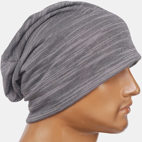 Men Slouch Hollow Beanie Thin Summer Cap Skullcap  B011H