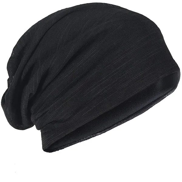 Men Slouch Hollow Beanie Thin Summer Cap Skullcap  B011H
