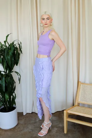 Mermaid Midi Ruffle Skirt