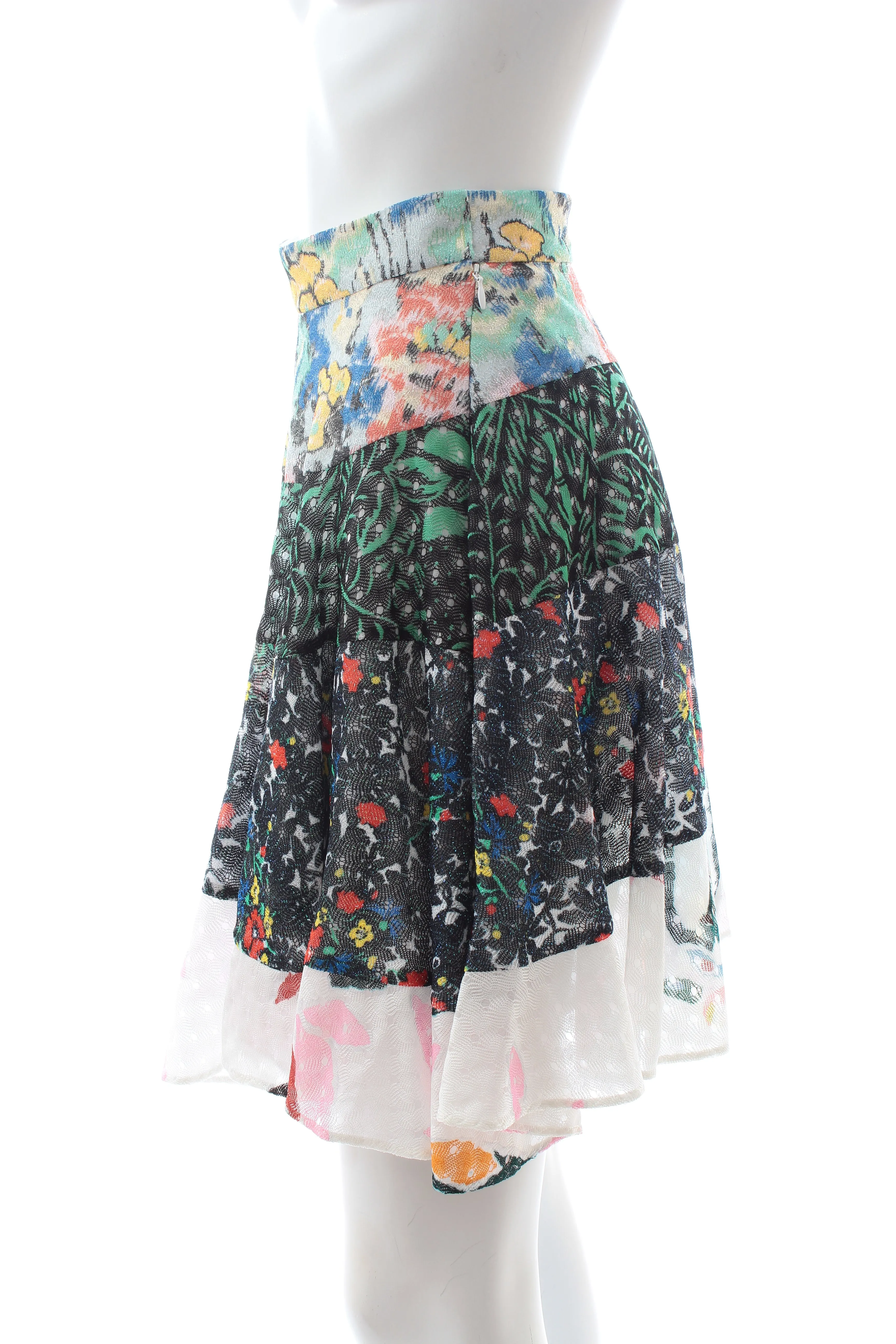 Missoni Floral Print Fine Knit Mini Skirt