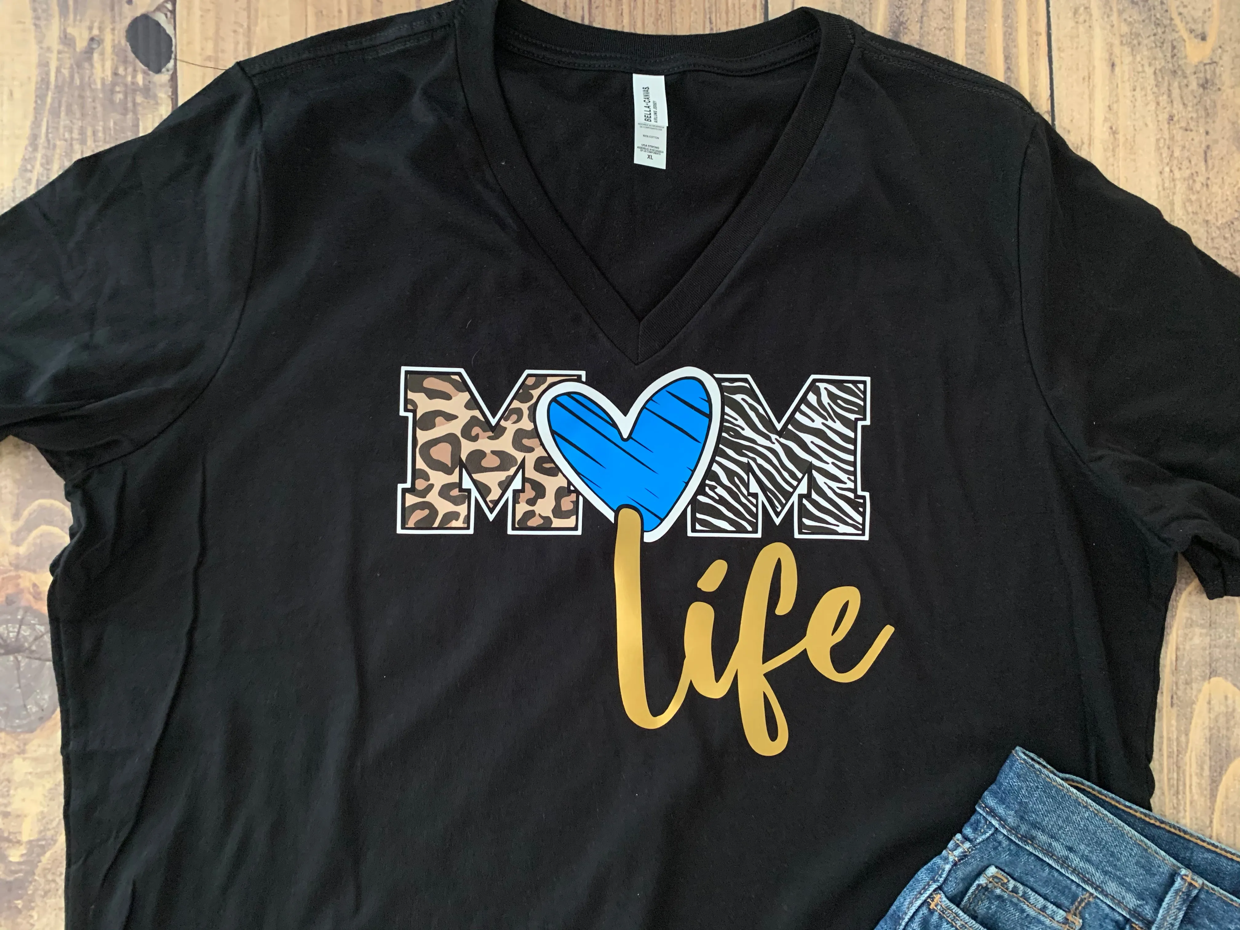 Mom Life Animal Print Shirt, Cute Gift For Mom
