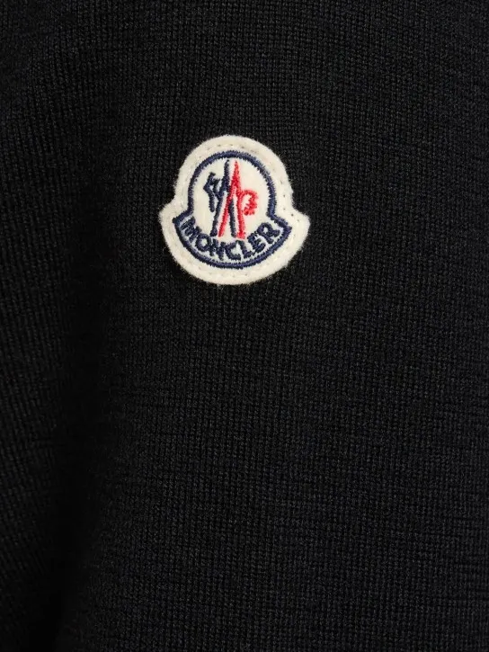 Moncler   Padded wool blend down cardigan 