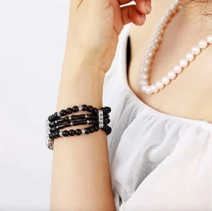 Moonlight Agate Stretch Apple Watch Strap