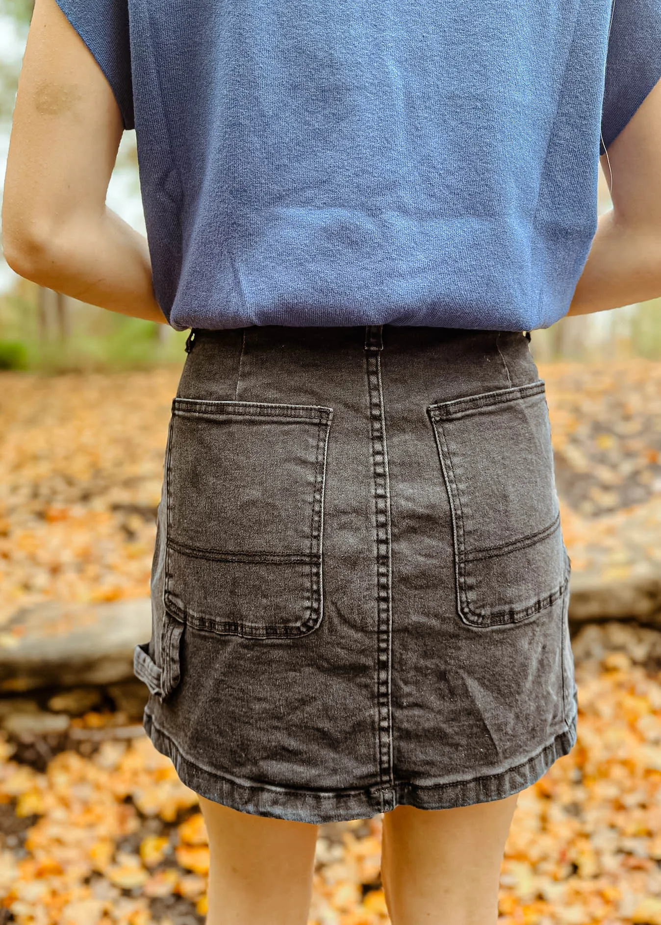 Morgan Denim Mini Skirt
