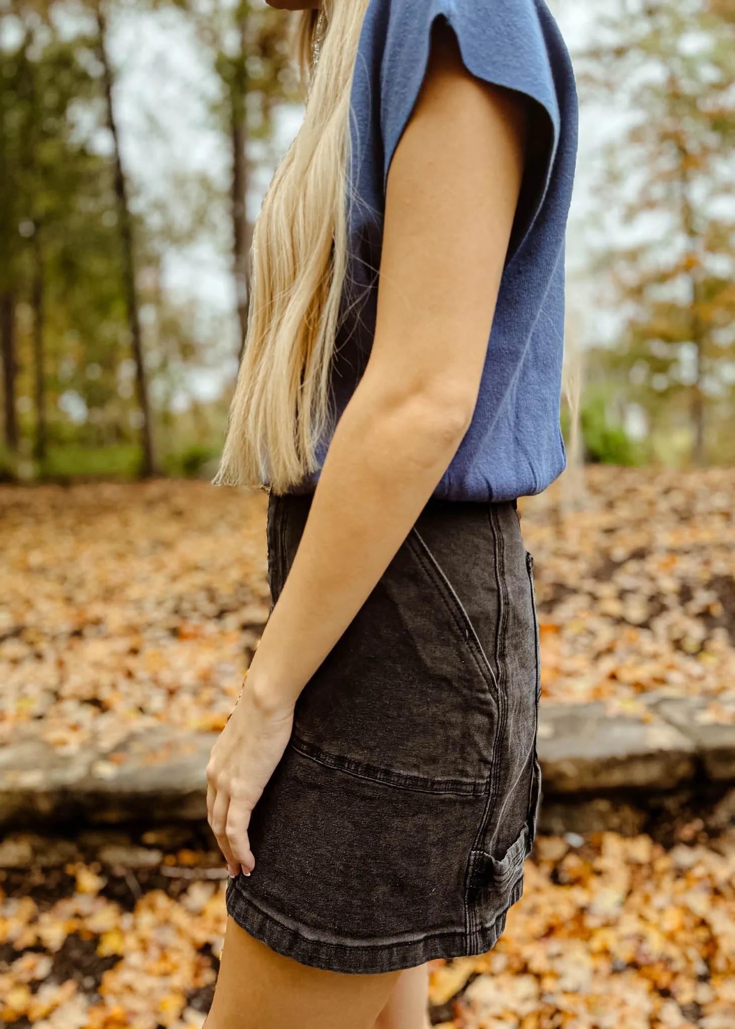 Morgan Denim Mini Skirt