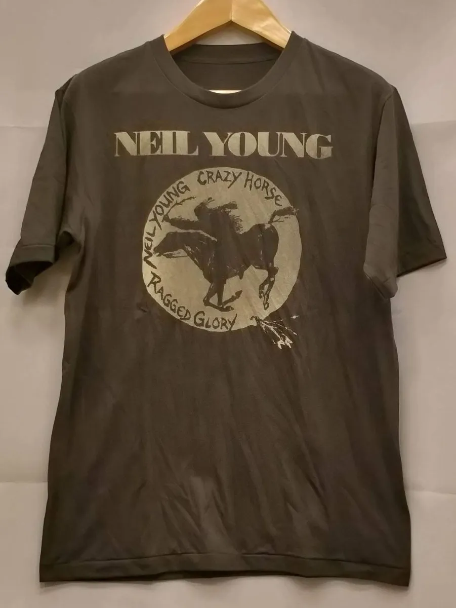 NEIL YOUNG 100% Cotton New Vintage Band T Shirt