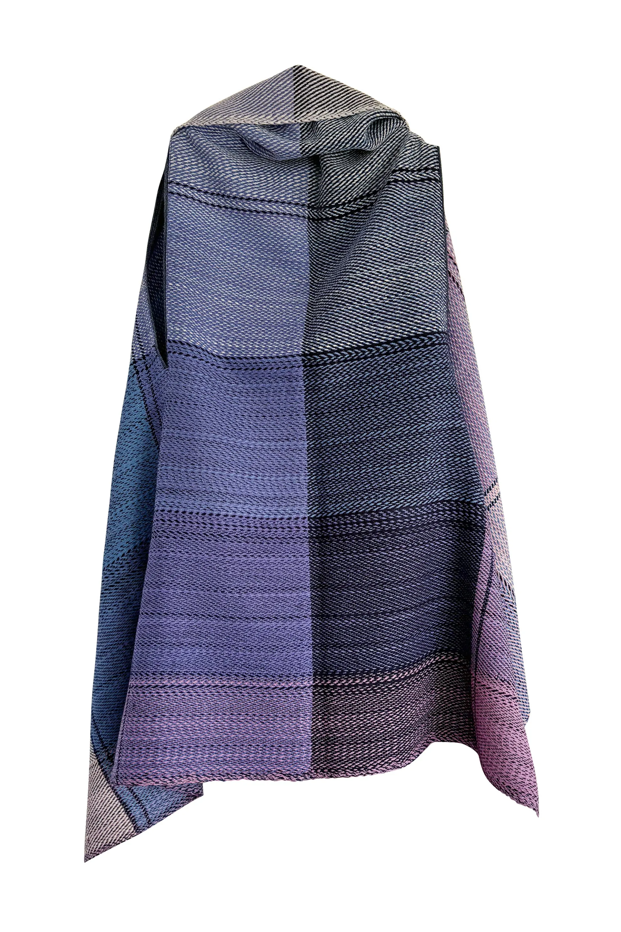 NEW! PLAID Wool Cape Serenity