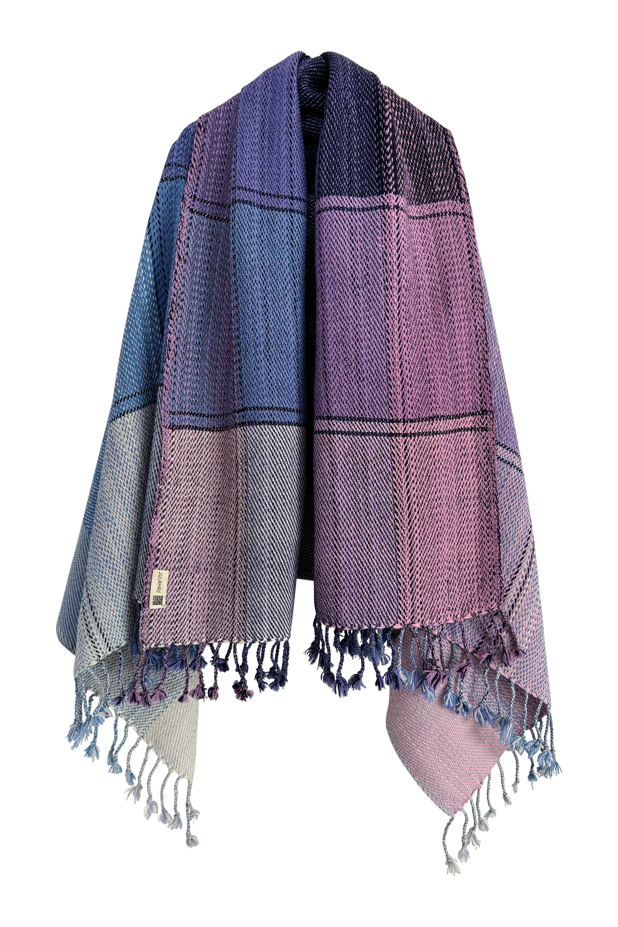 NEW! PLAID Wool Cape Serenity