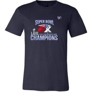 patriots Fan Shirt Mens Womens| nfl 6X super bowl champions Fan T Shirts| Graphic Tee (4 Colors)