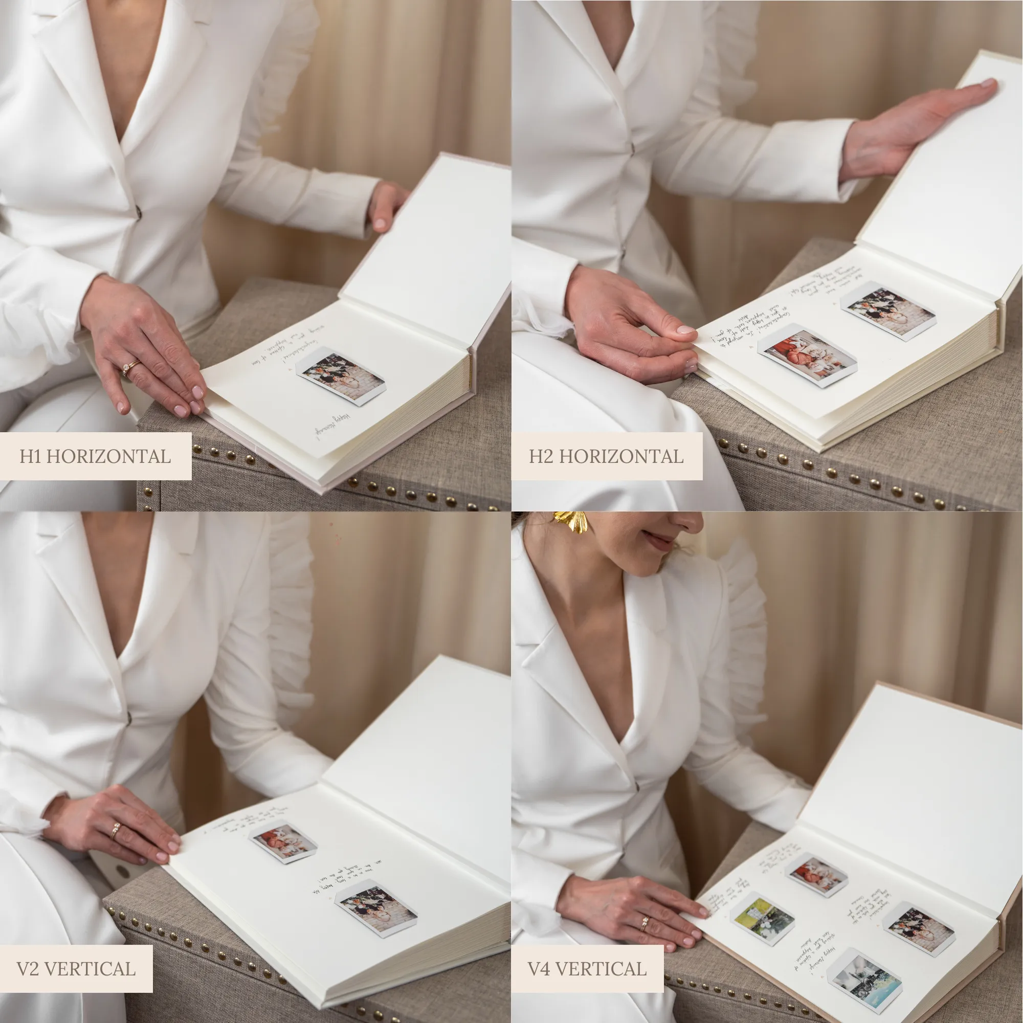 Peach   White Velour | Guest Book ♡