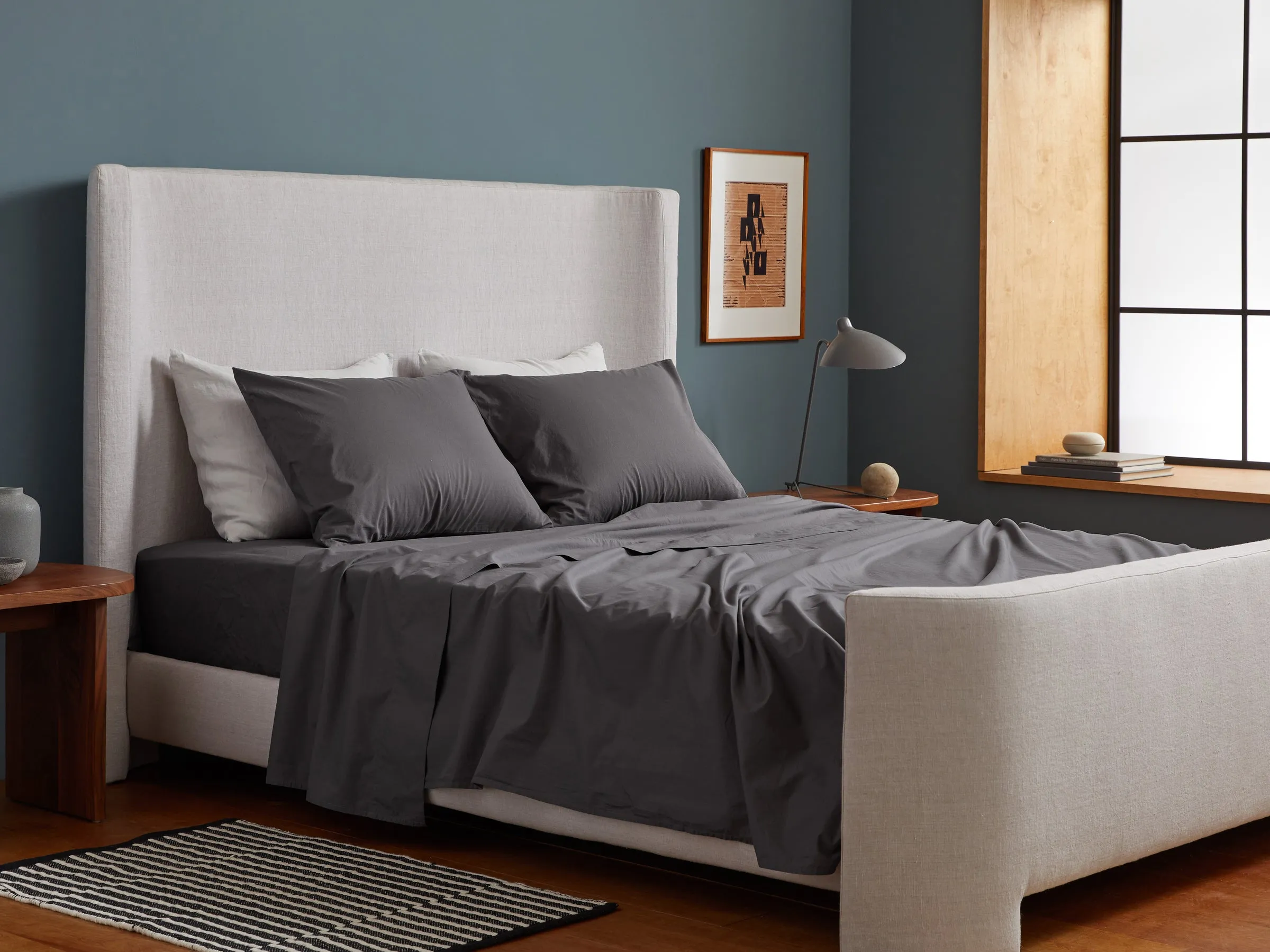 Percale Top Sheet (Slate)