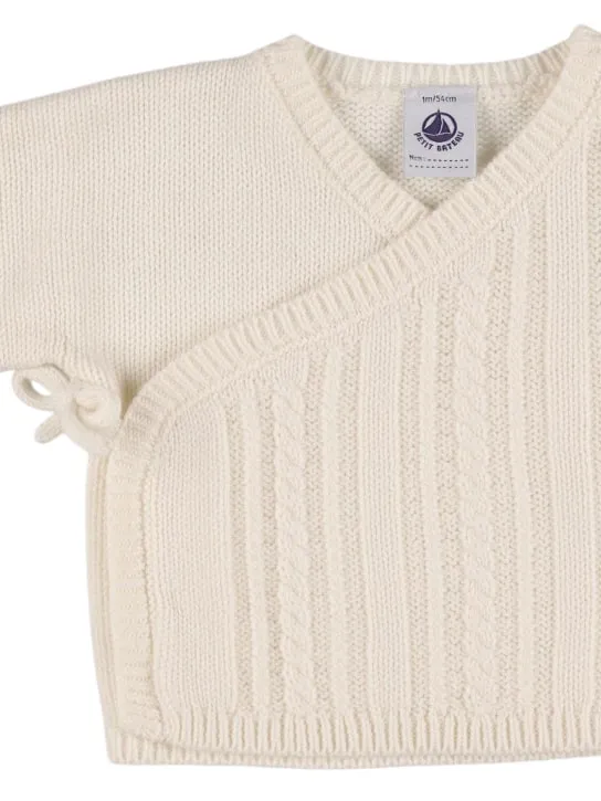 Petit Bateau   Cotton blend knit cardigan 
